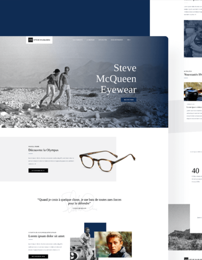 Site Web Steve McQueen Eyewear