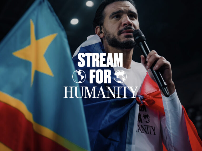 Identité visuelle de l'événement Stream For Humanity
